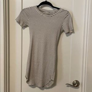 Striped bodycon tshirt dress